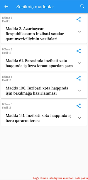 İnzibati Xətalar Məcəlləsi Screenshot 3
