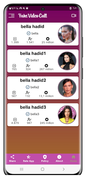 bella hadid fake video call Screenshot 1