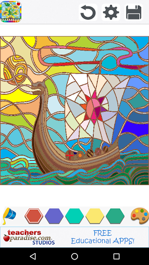 Stained Glass Coloring Book Screenshot 1