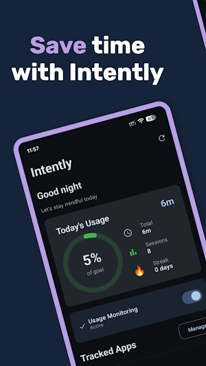 Intently: Screen Time Control Screenshot 0
