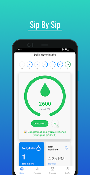 Water Reminder & Goal Screenshot 0