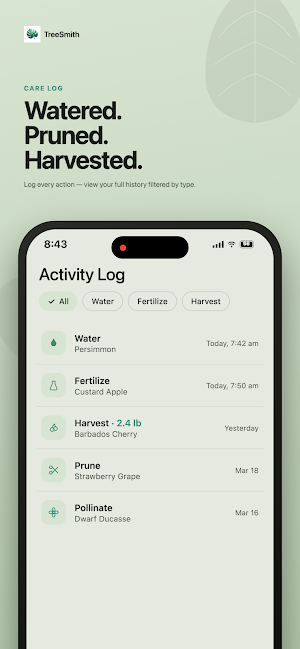 TreeSmith: Fruit Tree Tracker Screenshot 2