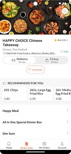 HAPPY CHOICE Chinese Takeaway Screenshot 2