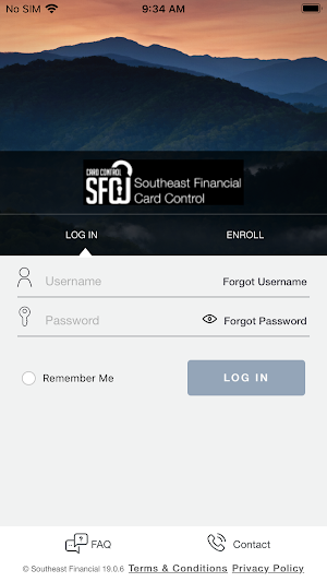 SFCU Card Control Screenshot 0