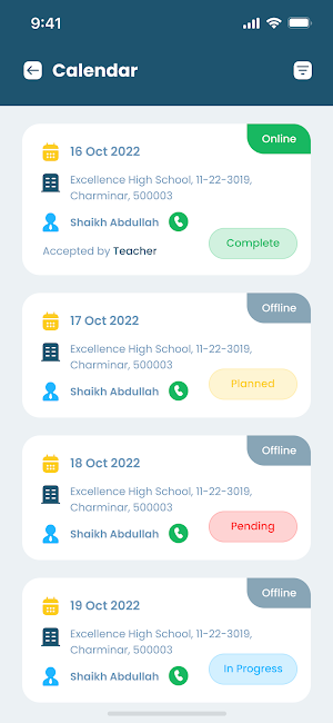 Teacher Evaluation Screenshot 3