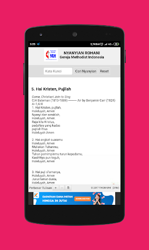 Nyanyian Rohani Methodist (NRM) Lengkap Screenshot 1