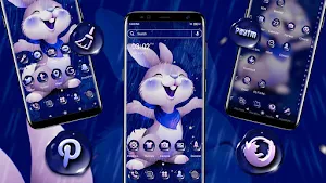Cute Rainy Rabbit Theme Screenshot 3