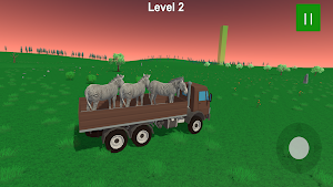 Zebra Transport Truck Sim 3D Screenshot 2