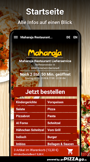 Maharaja Restaurant Lieferserv Screenshot 1