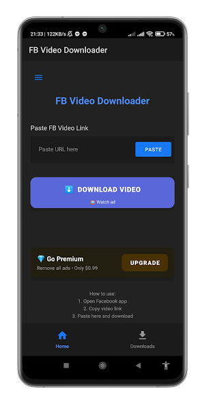 FB Video Downloader Screenshot 1