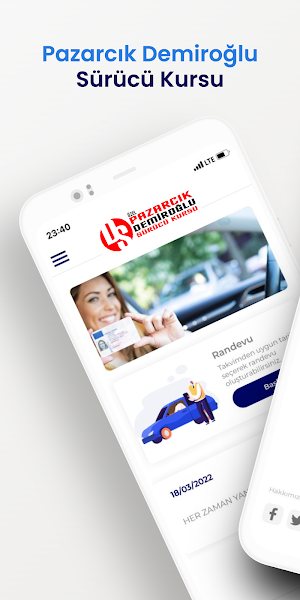 Pazarcık Demiroğlu Sürücü Kurs Screenshot 0