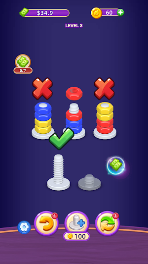 Nut Star: Color Sort Puzzle Screenshot 1