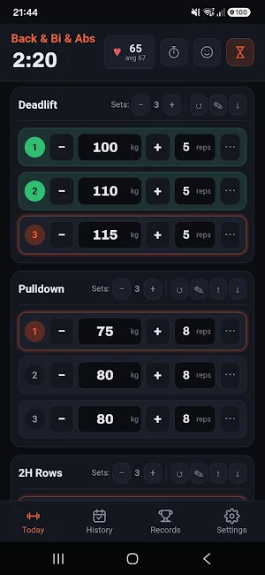 NoBS – Workout Log Screenshot 0