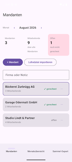 LohnStudio Treuhand Screenshot 0