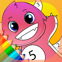 Halloween Monster Coloring Book By Numbers