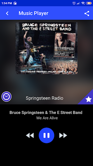 springsteen radio App CA Screenshot 1