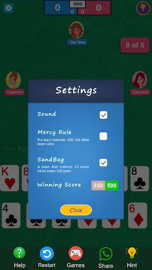 Spades Classic Card Game Screenshot 3