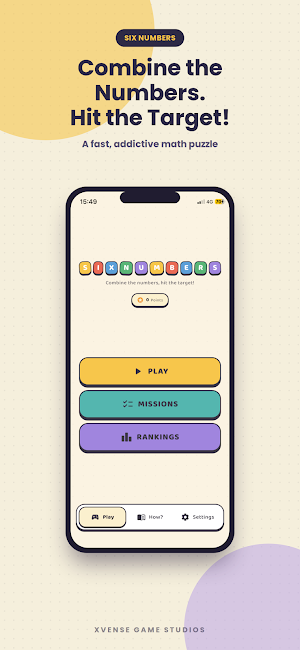 SixNumbers - Match for answer! Screenshot 0