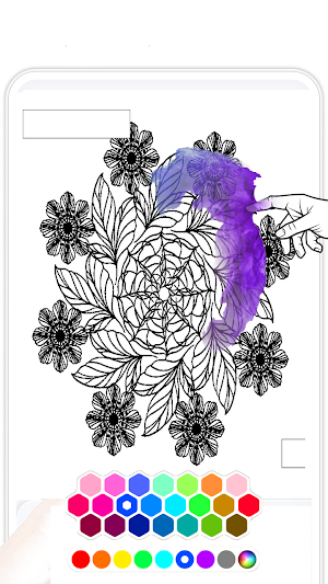 Floral Coloring Book Harmony Screenshot 3