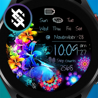 BFF4-Neon Art Animation Flower