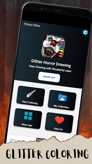 Glitter Horror Drawing Screenshot 2