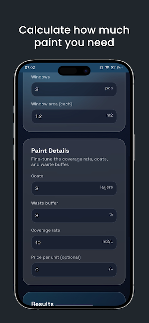 Paint Calculator Screenshot 1