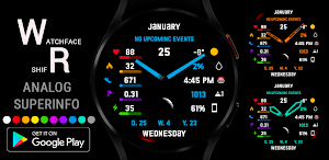 Analog SuperInfo Watch Face Screenshot 0