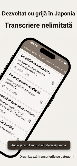 Voce în Text: Transcriere AI Screenshot 1