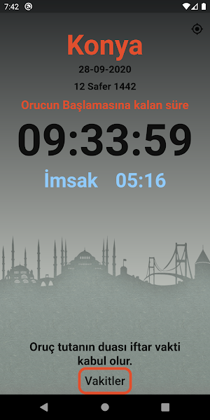 Iftar and Sahur Time Screenshot 0