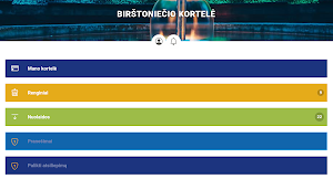 Birštoniečio kortelė Screenshot 2