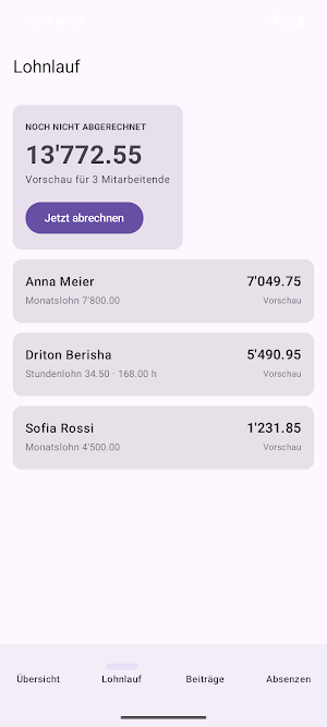 LohnStudio — Lohn für KMU Screenshot 0