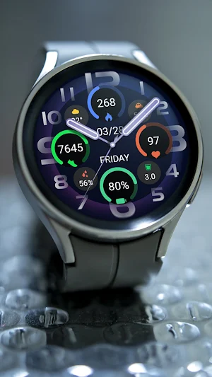 ZKinWatch Fantasy Purple Clock Screenshot 3