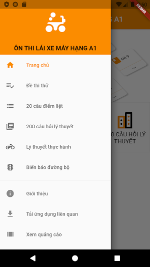 Ôn thi lái xe máy Hạng A1 Screenshot 1