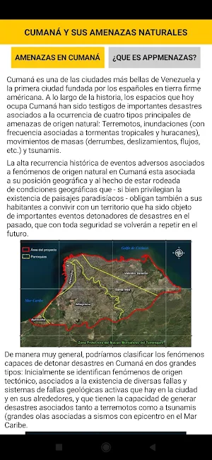 APPMENAZAS Cumaná Screenshot 2