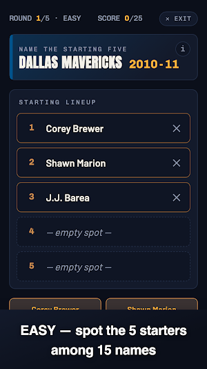 Know Your 5: Lineup Quiz Screenshot 1
