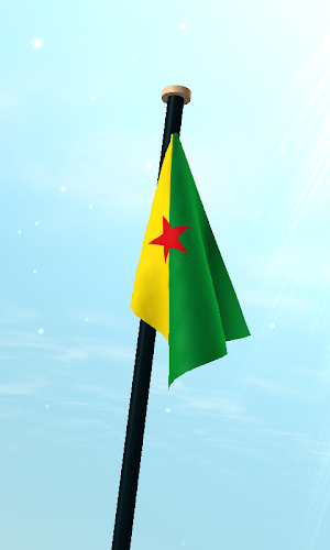 French Guiana Flag 3D Free Screenshot 2