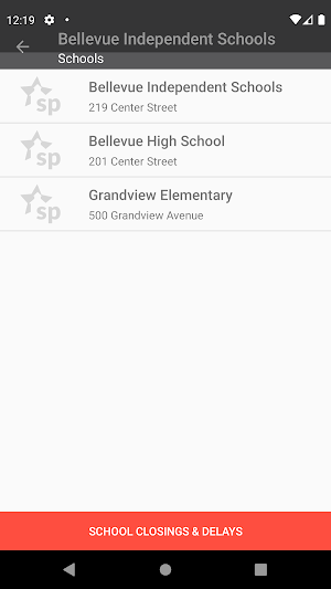 Bellevue Independent Schools Screenshot 1