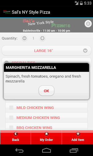 Sal's NY Style Pizza Screenshot 1
