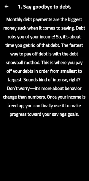 Tips on how to save money Screenshot 1