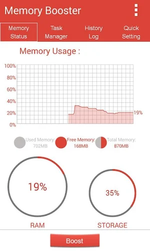 Memory booster + Ram Cleaner Screenshot 0