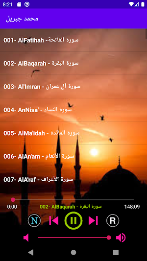 محمد جبريل قرأن كريم كاملاً بصوت نقى بدون إنترنت Screenshot 1