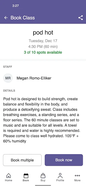 Yoga Pod - Reno Screenshot 2