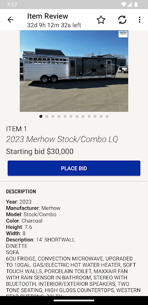 Trailer Auction Screenshot 2