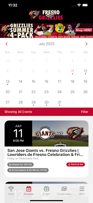 Grizzlies Game Day Screenshot 2