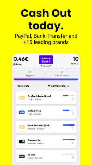 CashTaxi Play & Earn Rewards Screenshot 1