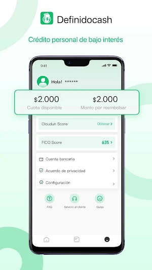 Definidocash-Préstamo en linea Screenshot 2