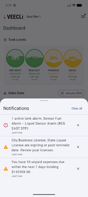 VEECLi Back Office Screenshot 2