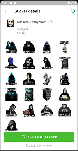 Stickers de Anonymous Screenshot 2