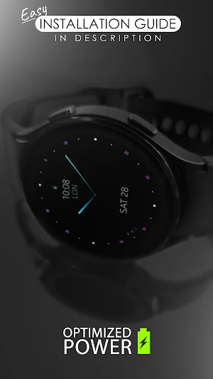 Colorful minimal watch face Screenshot 1