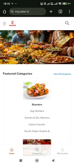 MyCATER Screenshot 3